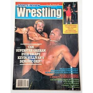 SPORTS REVIEW WRESTLING FEB 1985 KERRY‎ VON ERICH KEVIN SULLIVAN ROAD WARRIORS